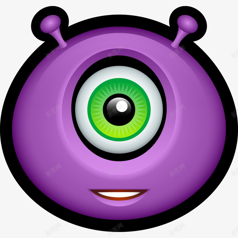 外星人阿凡达独眼巨人表情符号怪图标png_新图网 https://ixintu.com Alien avatar cyclops emoticon monster monsters smile 单眼怪兽 外星人 微笑 怪物 独眼巨人 表情符号 阿凡达