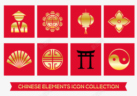 中国元素图标图标