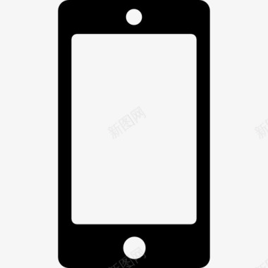 智能手机的空白屏幕图标图标