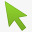 绿色的鼠标指针icon图标图标