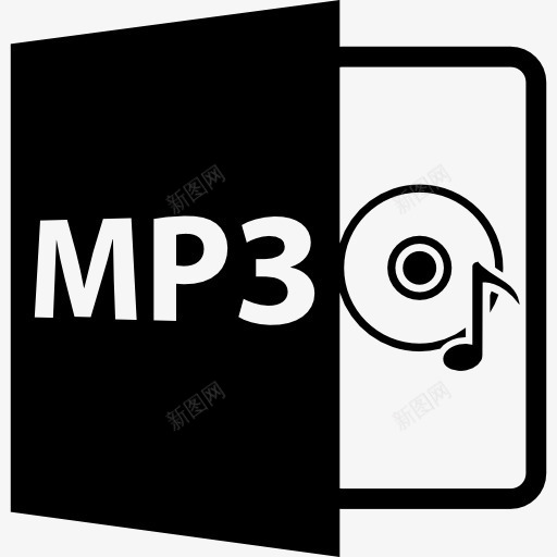 MP3符号盘和音符图标png_新图网 https://ixintu.com MP3 MP3扩展 MP3文件 MP3格式 接口 音符 音频文件