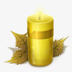 candle金色生日圣诞蜡烛元素高清图片