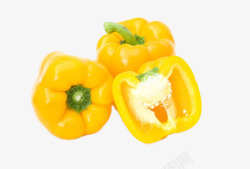 黄色彩椒蔬菜素材