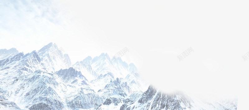 雪山banner背景png免抠素材_新图网 https://ixintu.com banner 冰山 模型 白色 背景 雪山