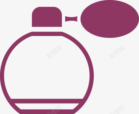扁平网页香水化妆品icon图标图标