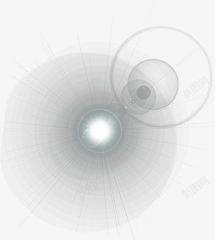 白色炫酷光晕png免抠素材_新图网 https://ixintu.com 光晕 弯曲光晕 白色