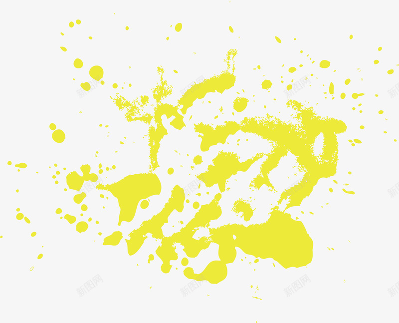 黄色的喷漆矢量图ai免抠素材_新图网 https://ixintu.com 个性涂鸦 喷漆 泼墨 涂鸦 矢量png 黄色喷漆 矢量图