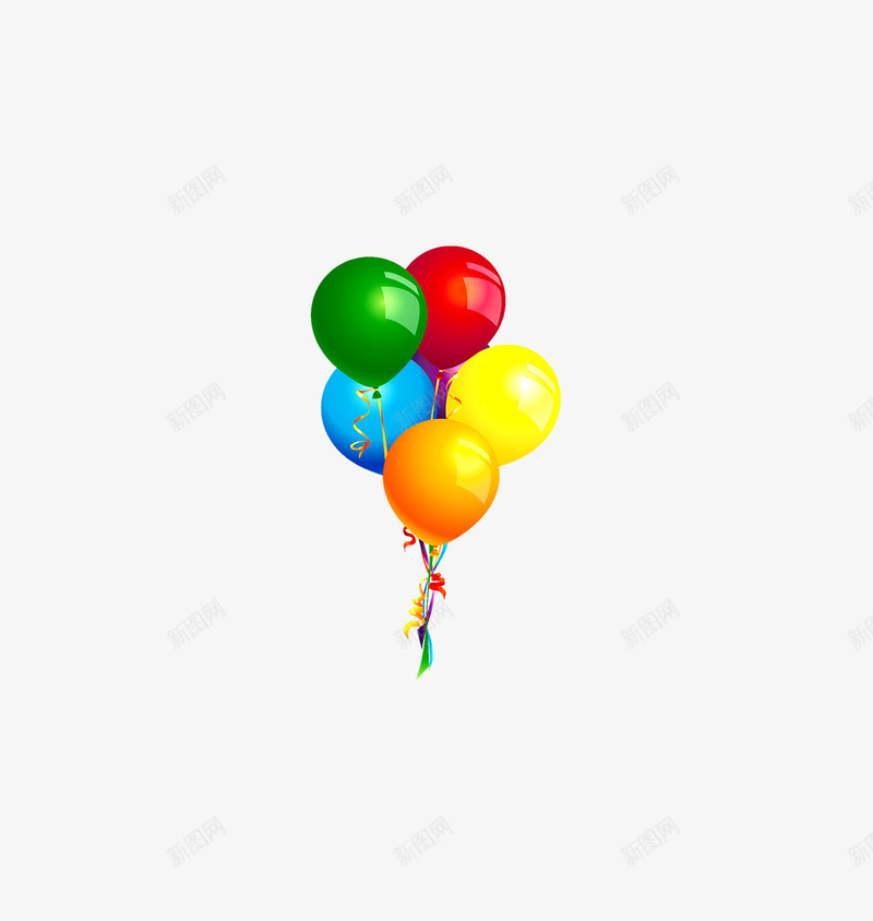 飘浮的气球png免抠素材_新图网 https://ixintu.com 升气球 庆典元素 彩球 彩色气球 海报元素