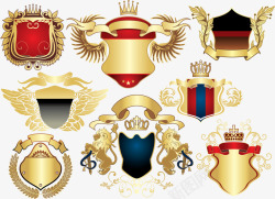 欧式皇冠标签素材