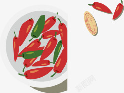 辣椒末卡通食品高清图片