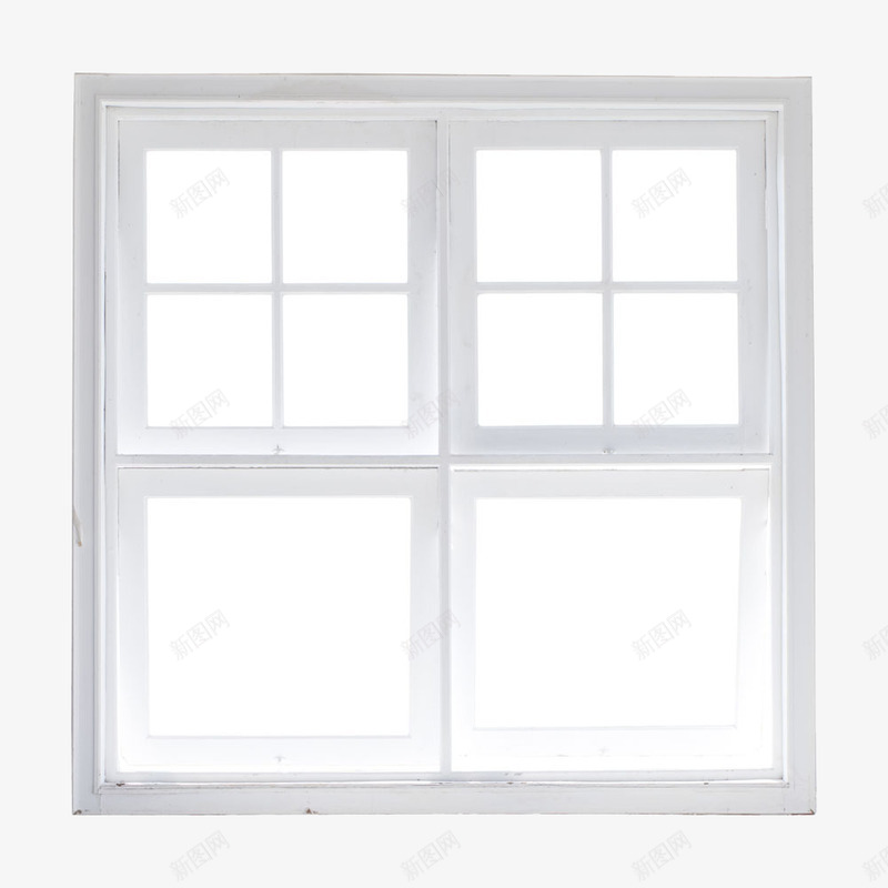 白色格子窗png免抠素材_新图网 https://ixintu.com 家居 窗户 窗户设计 装修