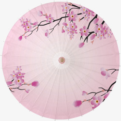 中式伞十里桃花儿伞高清图片
