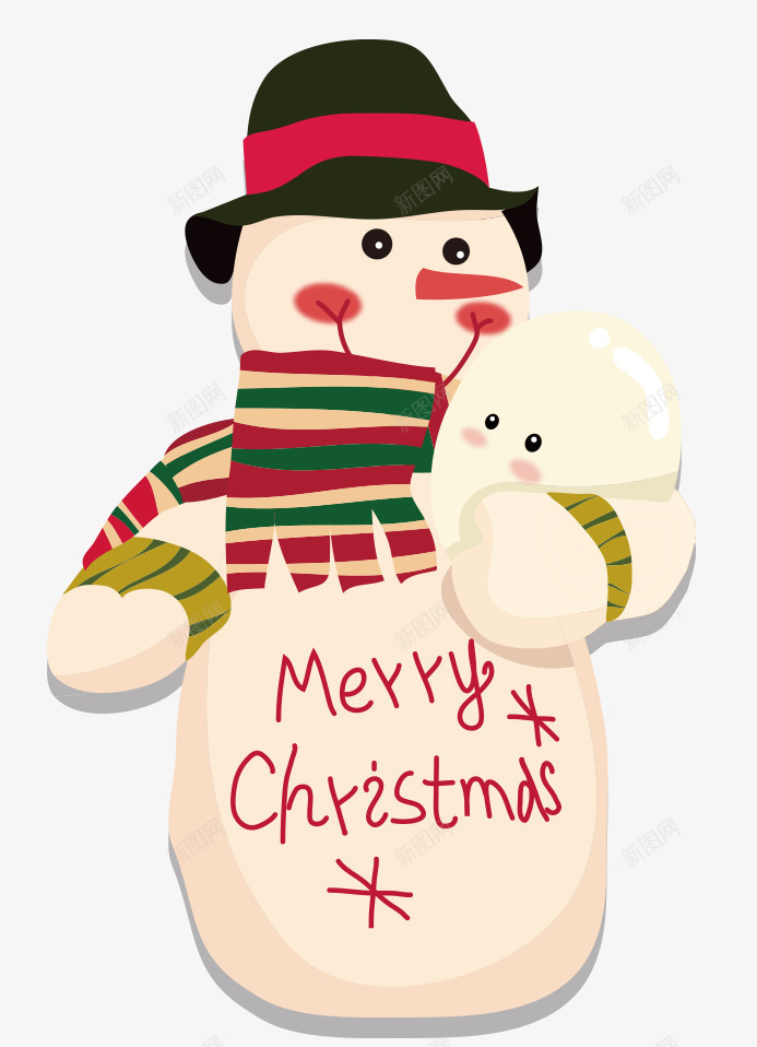 圣诞节装饰雪人png免抠素材_新图网 https://ixintu.com Christmas 冬季 卡通手绘 圣诞 圣诞节 装饰雪人 雪人