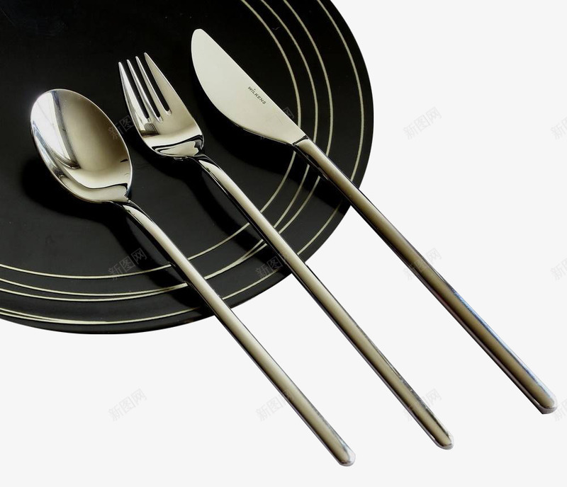 不锈钢餐具png免抠素材_新图网 https://ixintu.com 勺子 用餐 西餐具 银色 餐具