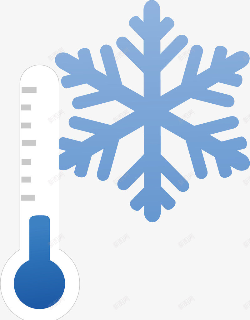 雪花矢量图ai免抠素材_新图网 https://ixintu.com png 气温 温度计 矢量图 矢量素材 雪花 风雨气温图