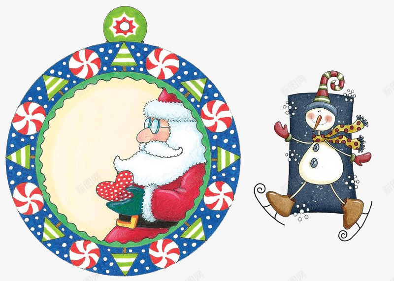 圣诞png免抠素材_新图网 https://ixintu.com 圣诞元素 圣诞老人 圣诞节 小雪人