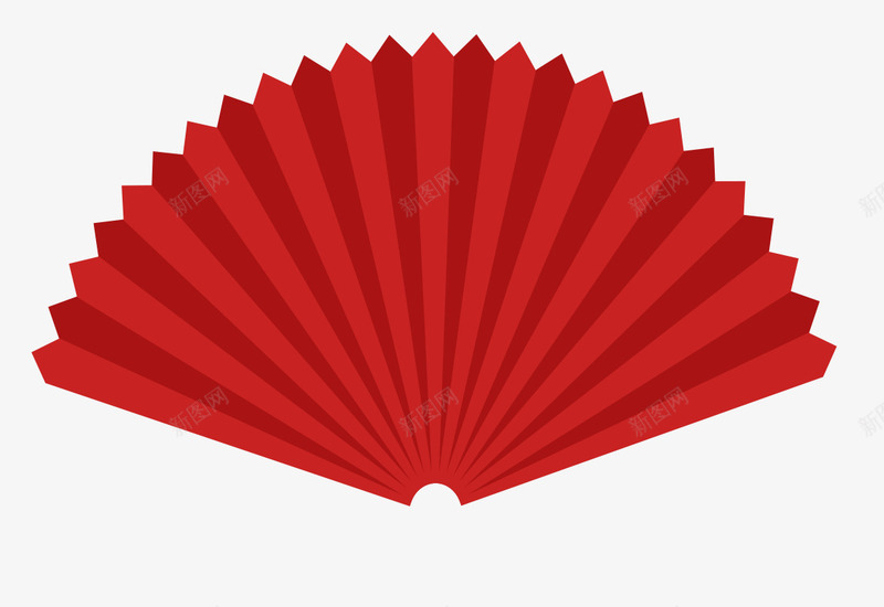 中国风红色折纸扇png免抠素材_新图网 https://ixintu.com 中国风 中国风红色折纸扇 卡通樱花红色扇子 扇子 手绘 红色 纸扇