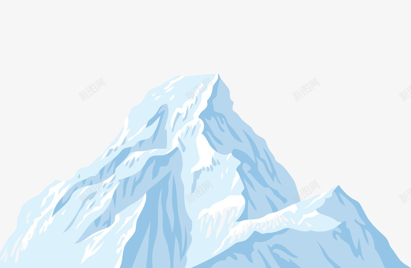 冰山psd免抠素材_新图网 https://ixintu.com 冰块 冰山 模型 积雪