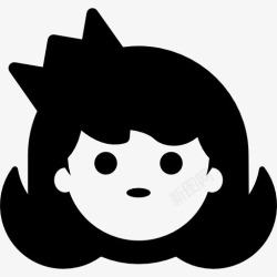 我的公主皇冠公主的脸图标高清图片