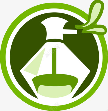 绿色网页香水化妆品icon图标图标