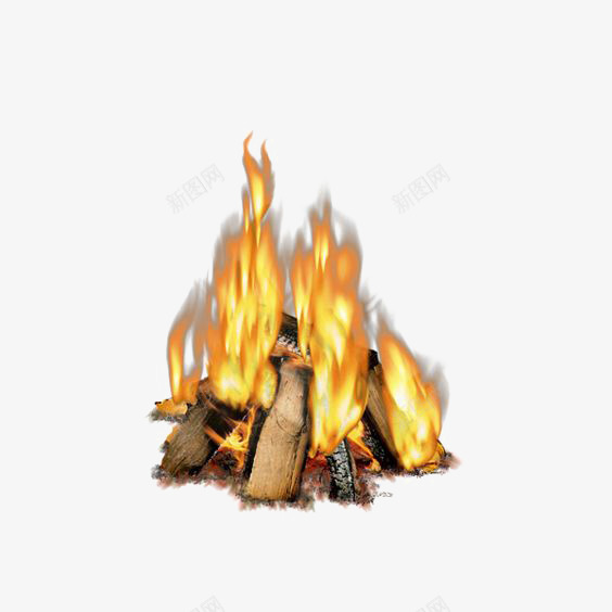 火堆png免抠素材_新图网 https://ixintu.com 木头火堆 木材烧火 火堆元素 火堆免扣元素 火焰 火焰喷射 金色火焰