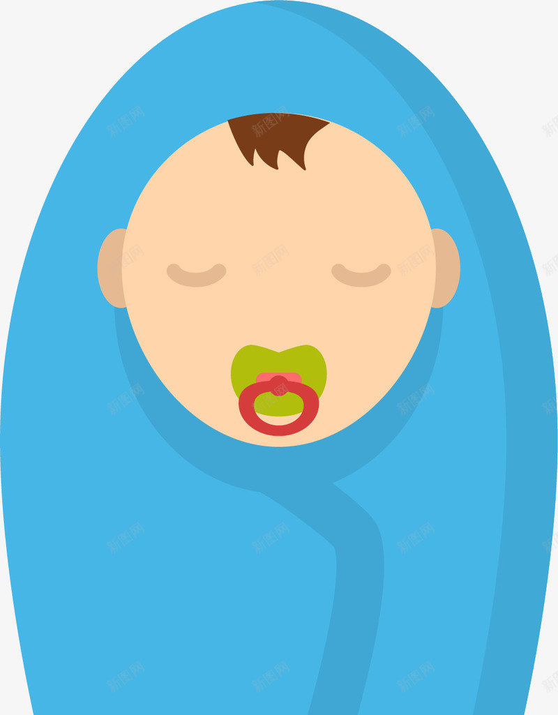熟睡的婴儿png免抠素材_新图网 https://ixintu.com 出生 呱呱坠地 婴儿 小宝宝 怀胎十月 熟睡 生子