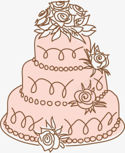 结婚结婚蛋糕矢量图素材