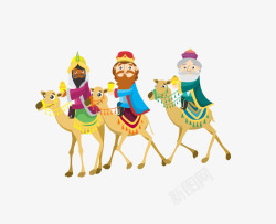 骆驼派对沙漠行走之旅高清图片