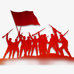 红色红军起义素材