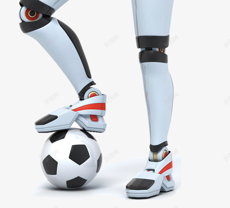 智能机器人png免抠素材_新图网 https://ixintu.com 人工智能 帅气机器人 机械 科技 足球