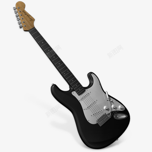 吉他黑色立体吉他乐器png免抠素材_新图网 https://ixintu.com 乐器 吉他 吉他社海报 立体 黑色