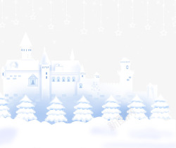 冰雪奇幻王国冰雪王国城堡背景高清图片
