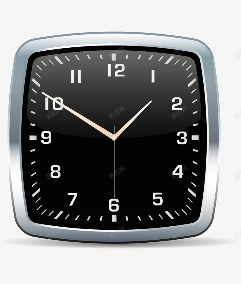 拟真计时钟表时钟银色png免抠素材_新图网 https://ixintu.com 拟真 时钟 计时 计时器 钟表