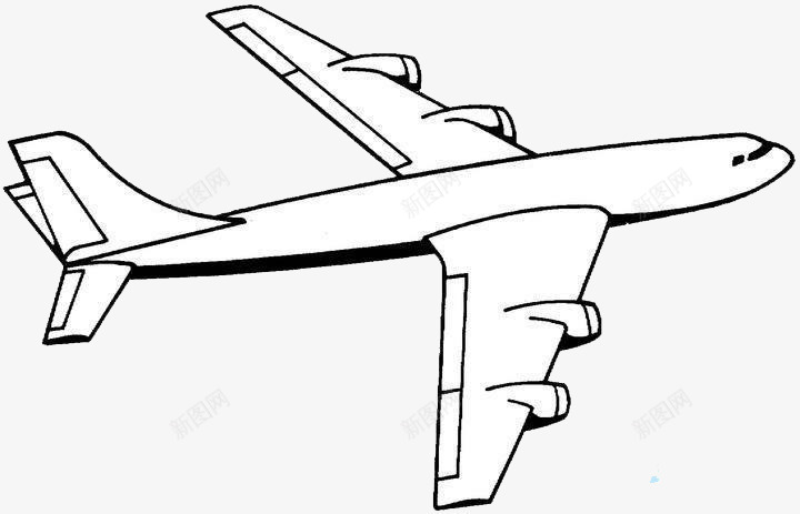 飞机简笔画图标psd_新图网 https://ixintu.com 个性飞机 画 简笔画 飞机
