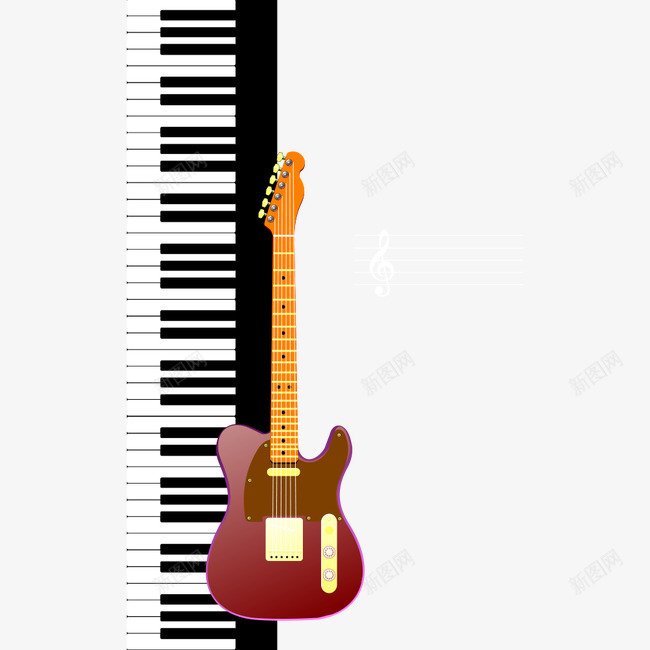 吉他png免抠素材_新图网 https://ixintu.com 乐器 动感 吉他 声音 时尚 潮流 艺术 钢琴 音乐 音乐元素 音乐背景 音符