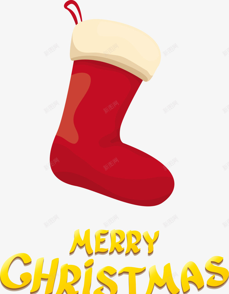 圣诞节红色圣诞袜png免抠素材_新图网 https://ixintu.com christmas merry 圣诞快乐 圣诞节袜子 圣诞袜挂饰 红色圣诞袜
