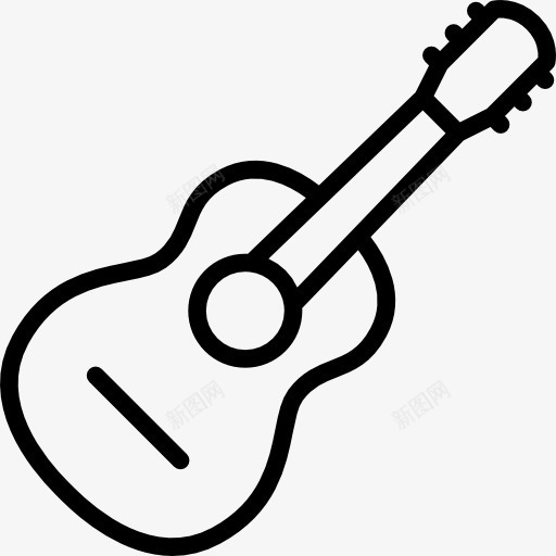 吉他图标png_新图网 https://ixintu.com 乐器 吉他 弗拉门戈 弦乐器 西班牙吉他 音乐
