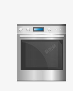 银色电烤箱银色厨房电器电烤箱高清图片