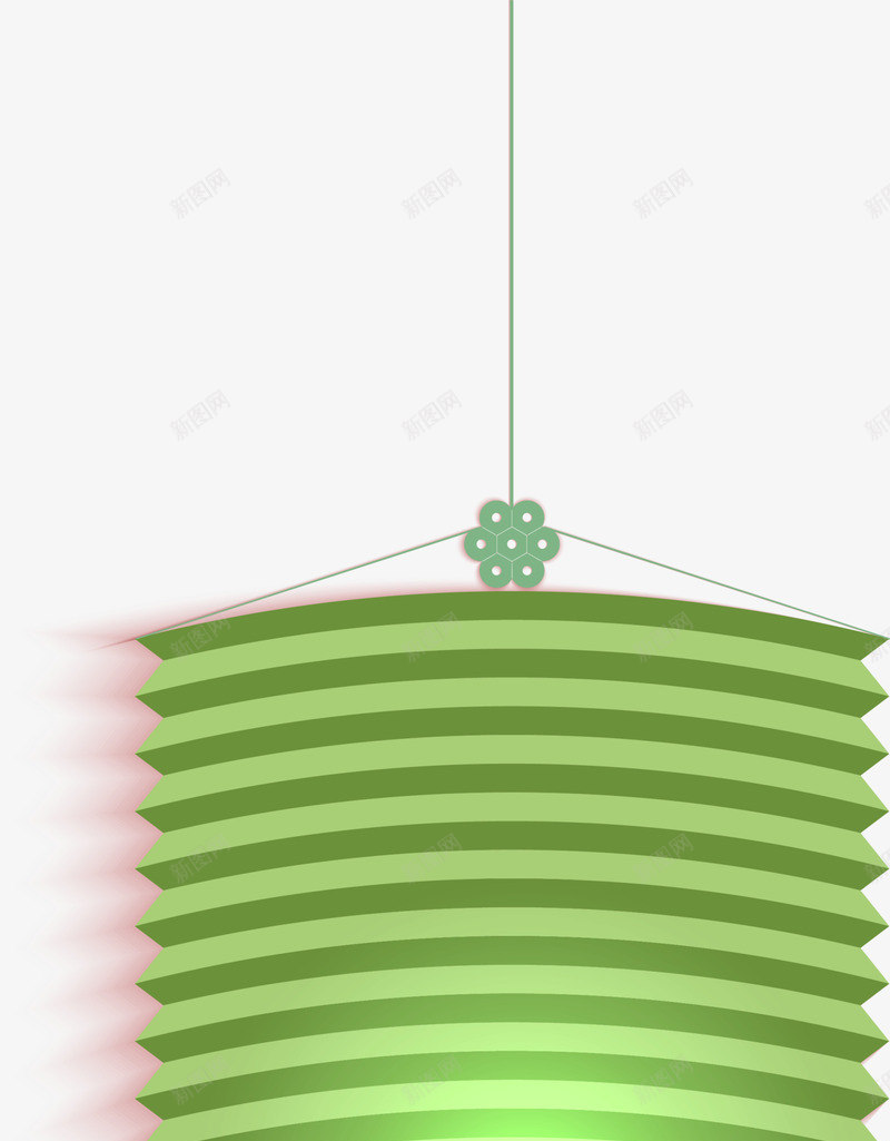 春节绿色灯笼挂饰png免抠素材_新图网 https://ixintu.com 中国风 折纸灯笼 新年灯笼 春节灯笼 灯笼挂饰 绿色灯笼