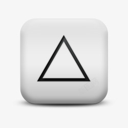 icon三角不光滑的白色的广场图标箭头三角高清图片