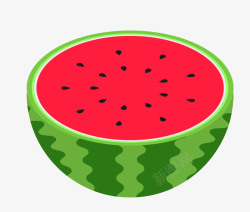 有机新鲜水果卡通新鲜夏季水果西瓜高清图片