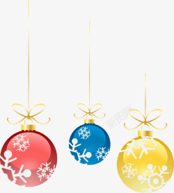 彩灯串免费素材圣诞小球吊饰高清图片