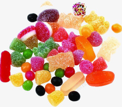 彩色水果糖七彩糖果高清图片