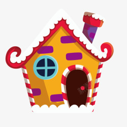 卡通糖果罐免费png下载卡通手绘可爱圣诞节房屋造型糖果高清图片
