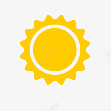 太阳黄太阳图标装饰图标