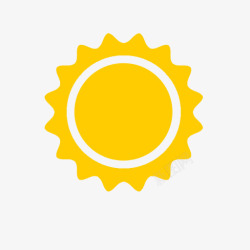黄太阳太阳黄太阳图标装饰高清图片
