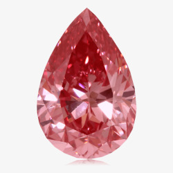 红色珠宝背景水珠形钻石高清图片