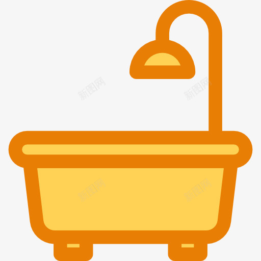 浴缸图标png_新图网 https://ixintu.com 个人护理 家具 家居用品 工具和用具 房地产 水 浴室 浴缸 淋浴 清洁