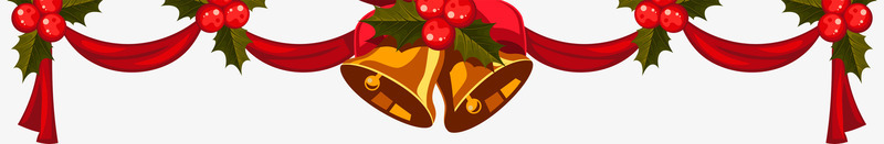 圣诞红色铃铛彩带边框装饰png免抠素材_新图网 https://ixintu.com 圣诞 圣诞海报设计 圣诞贺卡设计 彩带 红色 边框装饰 铃铛