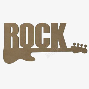 摇滚ROCKpng免抠素材_新图网 https://ixintu.com 吉他 我爱摇滚 艺术 艺术字